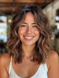 Lace Front Ombre/2-Tone Wig – 16” Layered Design for African American Hair