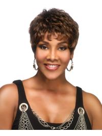 Short Brown Boycut Wig - Capless, Black Women’s Hair Wig for Everyday Wear