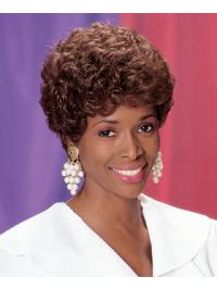 African American 8-Inch Curly Wig - Classic Capless Short Hair Style