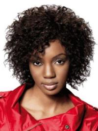 Brown Chin-Length Human Hair Wig – Classic Style for African American Hair