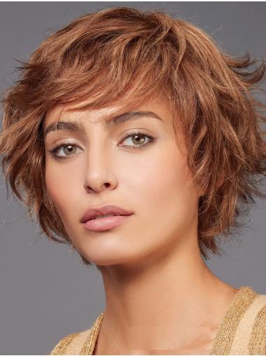 Short Wavy Synthetic Wig – 8 Inch Layered Style for Daily