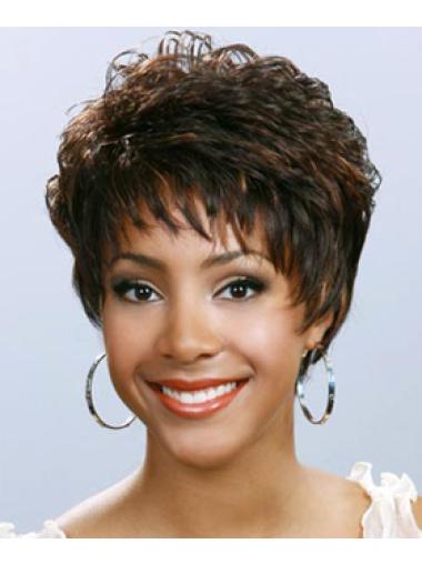 Short Soft Wavy Brown Wig – Cute and Natural Look for Black Women
