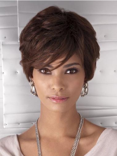 Auburn Wavy Capless Short Wig for Black Women – Natural & Stylish