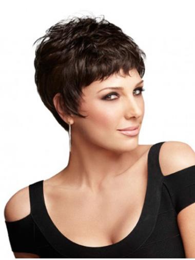 Auburn Wavy Boycut Wig – Sleek Human Hair, Premium Quality
