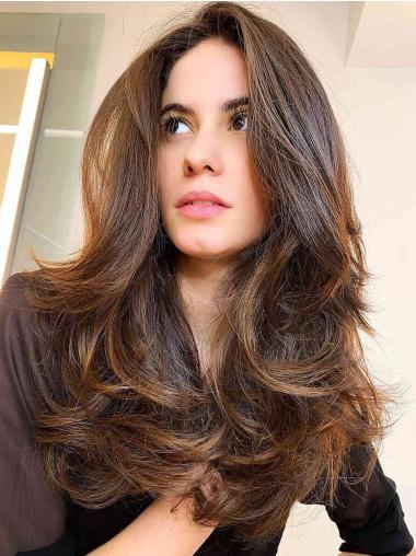 Long Blonde Layered Wigs – Flexible Human Hair for Women