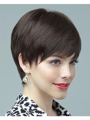 Short Brown Layered Wigs – Affordable Human Hair Wig Cheap Online