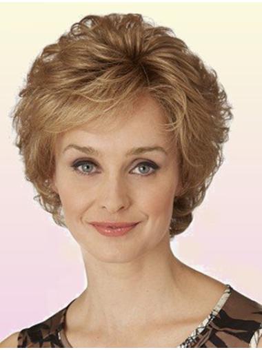 Short 8" Blonde Human Hair Wigs – Classic Style, Natural Look