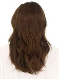 Exquisite Layered Auburn Long Human Hair Wigs Luxurious Style