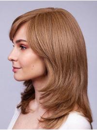 Remy Human Hair Wig 16inch – 100% Hand-Tied Long Wig for Women
