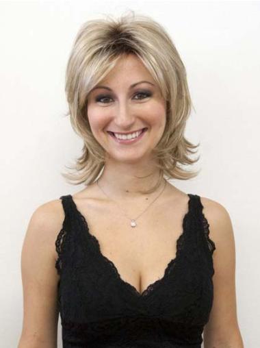 Affordable Blonde Human Hair Wigs – Shoulder Length Layers