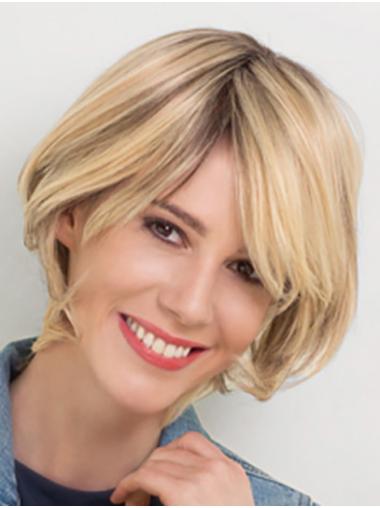 Short Wavy Bob Wigs – 100% Hand-Tied Human Hair Lace Front