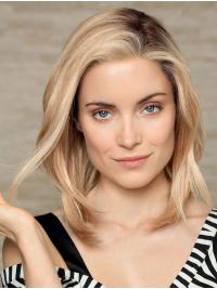 Blonde Straight Bob Wig – 12" Designed Human Hair Wigs
