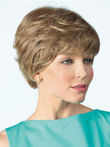Soft Blonde Remy Human Hair Wigs Short– Fully Hand-Tied On Sale