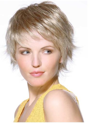 Straight Chin Length Blonde Short Human Hair Wigs – Amazing Quality