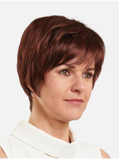 Synthetic Red Boycut Wig – Durable & Stylish Short Hair
