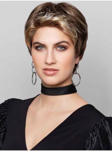 Blonde Straight Monofilament Cropped Synthetic Wig – Sleek & Stylish