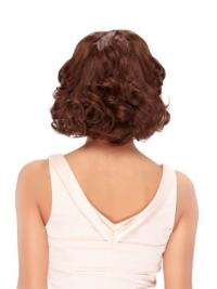Chin Length Wavy Bob Wig – Flexible Synthetic Auburn