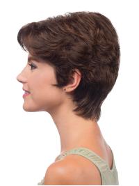 Brown Wavy Wig with Bangs – Cheap and High-Quality Human Hair