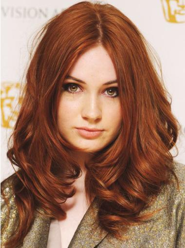 Fabulous 18" Long Copper Remy Wigs – Capless Comfort Celebrity Style