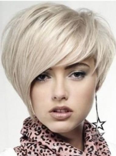 Affordable Blonde Boycut Wig – Short Monofilament Human Hair
