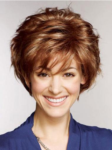 10" Layered Short 100% Hand-Tied Human Hair Wigs – Stylish Look