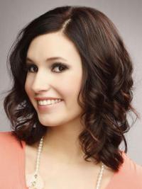 Shoulder Length Lace Front Wig – Human Hair, Flexible Fit, Without Bangs