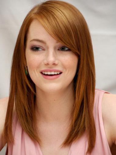 100% Hand-Tied Copper Wig – Natural Look, Real Human Hair, Celebrity Style