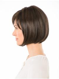 10" Chin-Length Bob Wig – Custom Made, Real Human Hair, Sassy Style