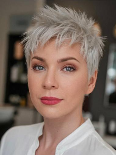 Synthetic Wig – 4" Boycut Short Hair for a Modern Edge