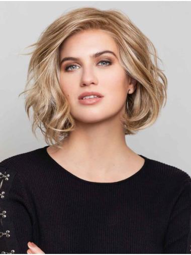 Blonde Wavy Synthetic Wigs – Shoulder Length