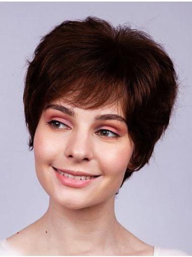 Remy Human Hair 6" Wavy Boycuts Lace Front Wig – Premium Quality